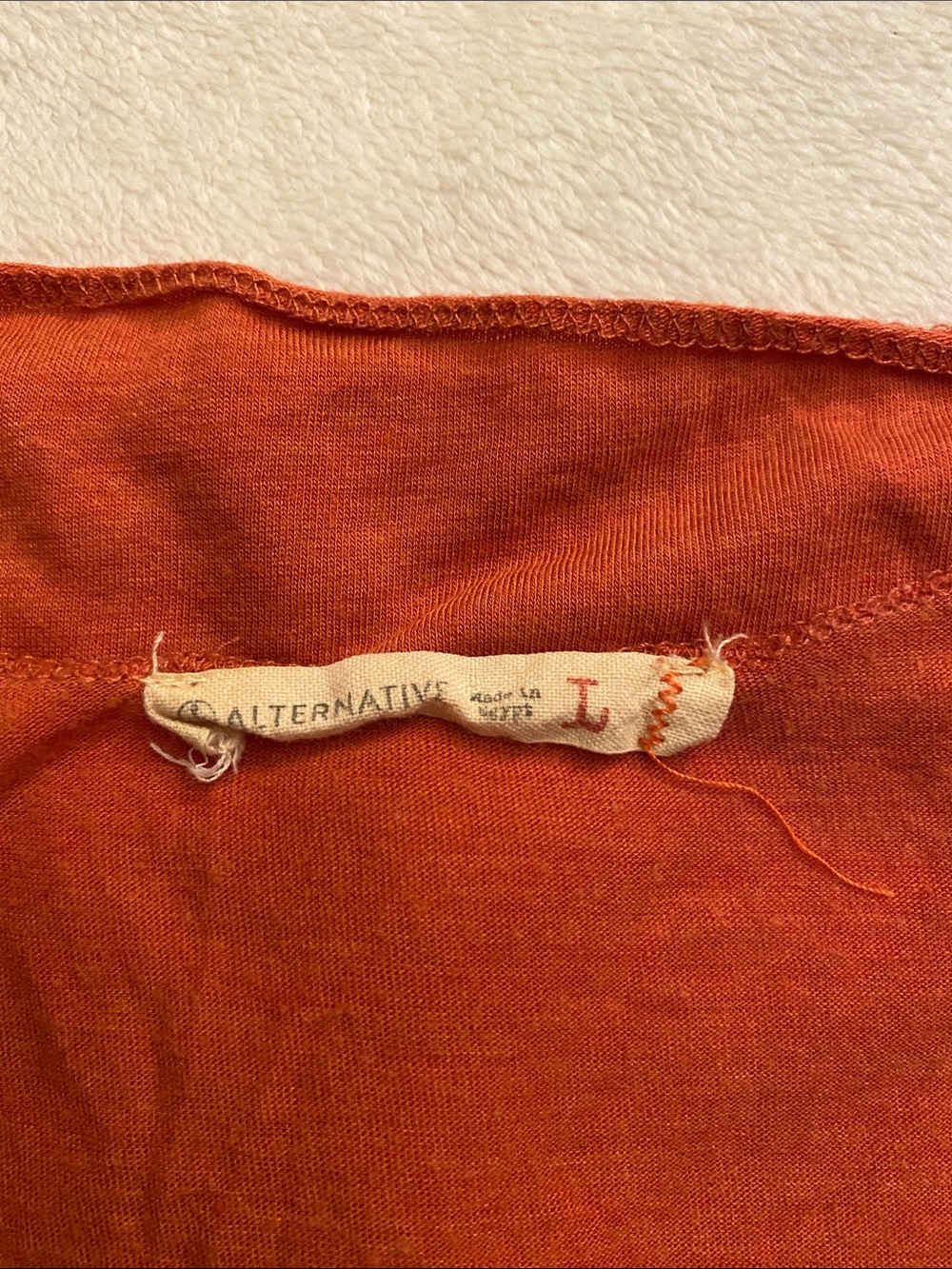 Alternative Rust Orange Racerback Tank Top - Picture 4 of 5